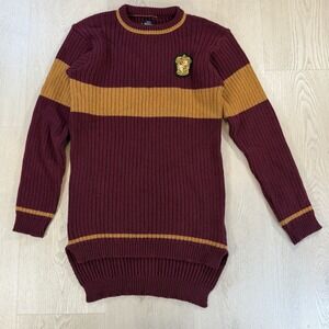Harry Potter Official Wizarding World Gryffindor Quidditch Wool Blend Sweater M
